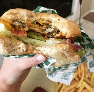 Uggggh it was SO good! at Jeff's Vegan in Frisco