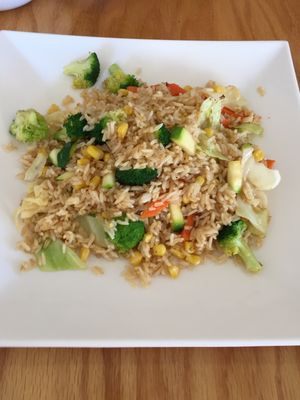 Fried rice at Jeff's Vegan in Frisco