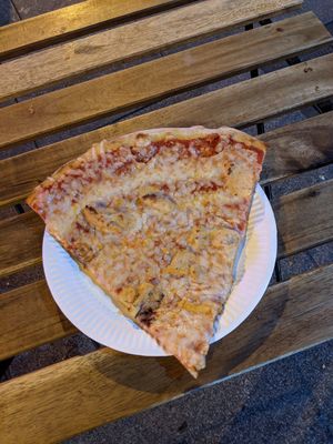 vegan pizza slice at DiFontaine's Pizzeria in Dublin