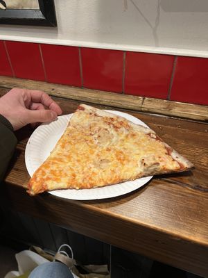 Vegan pizza slice  at DiFontaine's Pizzeria in Dublin