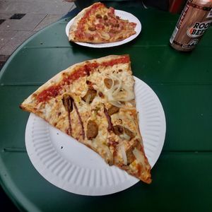 Vegan sausage pizza at DiFontaine's Pizzeria in Dublin