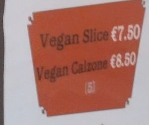 Menu as of February 2025 at DiFontaine's Pizzeria in Dublin