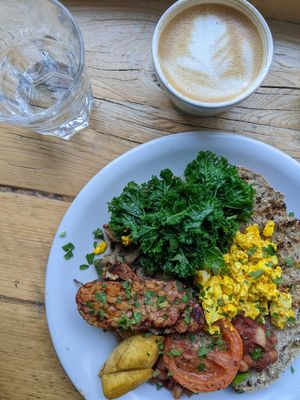 All plant plate at The Handle Bar in Oxford