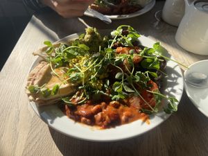 Plant-based full English   at The Handle Bar in Oxford