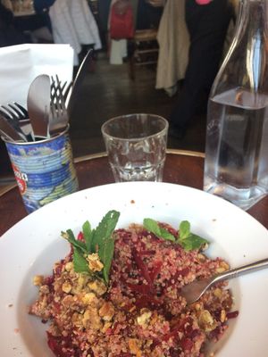  quinoa and pumpkins  at The Handle Bar in Oxford