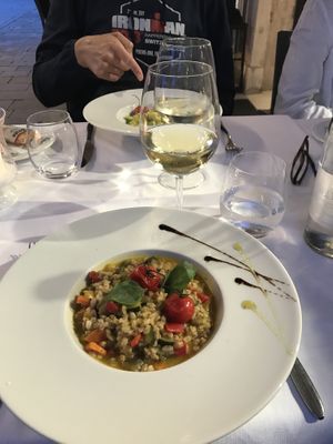 Vegan risotto  at Pata Chic in Venice