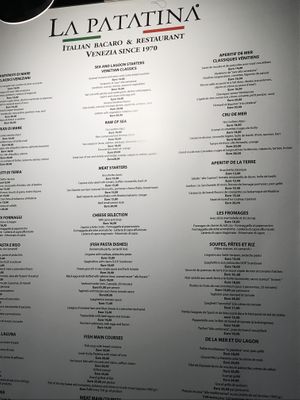 See vegan options at the botom at Pata Chic in Venice