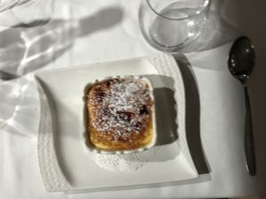 Crème catalane. Vegetarian at Pata Chic in Venice