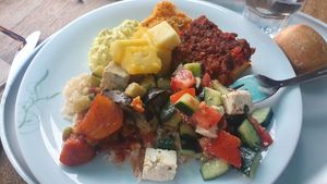 Tasty food (CHF 24.-) at Tibits in Winterthur