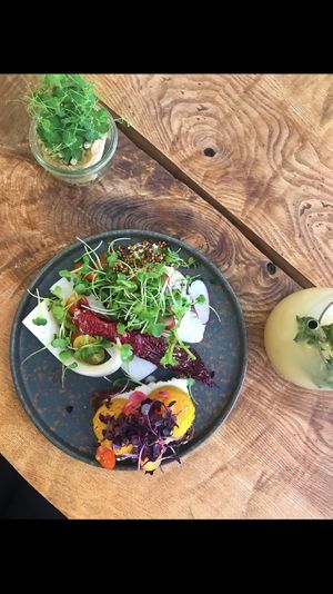 Lunch & drink  at Plant Power Food in Copenhagen