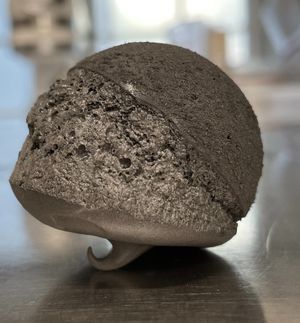 Aqua Faba Meringue with Active Charcoal   at Plant Power Food in Copenhagen