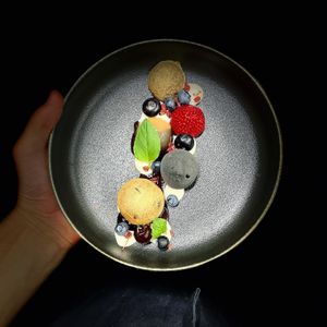 Summer menu dessert 2021 at Plant Power Food in Copenhagen