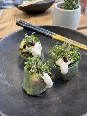 Summer rolls at Plant Power Food in Copenhagen