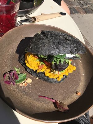 Curry sandwich  at Plant Power Food in Copenhagen