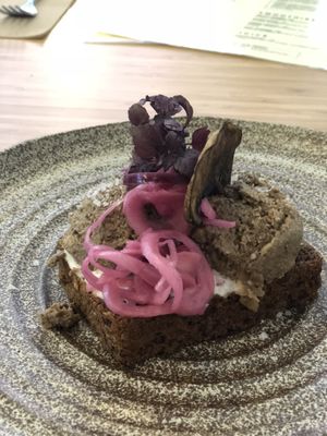 Pate open sandwich was delicious  at Plant Power Food in Copenhagen