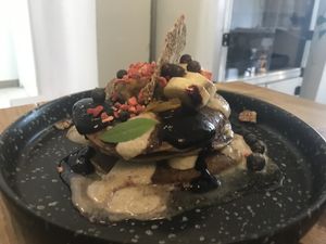 Pancakes  at Plant Power Food in Copenhagen