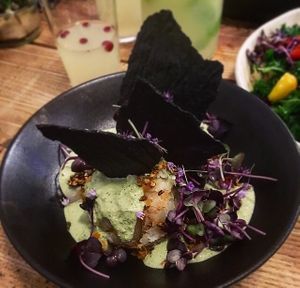 Mixed mashed roots. (Delicious!) at Plant Power Food in Copenhagen