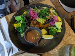 Mashed & greens at Plant Power Food in Copenhagen