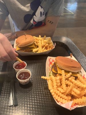 Smoke jumpers- ketchup and bbqq  at Disneyland - Smokejumpers Grill in Anaheim