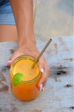 Jamu cooler  at Green Peace Inn in Weligama