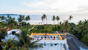 The Yoga Rooftop at Green Peace Inn in Weligama
