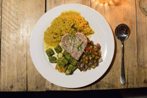 Dinner at Green Peace Inn in Weligama