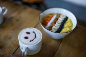 Breakfast at Green Peace Inn in Weligama