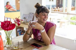 Cafe at Green Peace Inn in Weligama