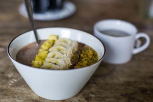 Vegan Bowl at Green Peace Inn in Weligama