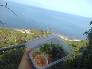 Delicious vegan salad on the go (portland island hike) at Cafe Piccolo in Weymouth
