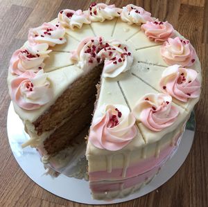 vegan cake at Cafe Piccolo in Weymouth