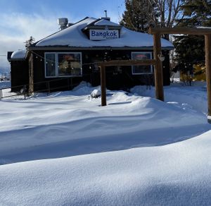 Bangkok in the snow   at Bangkok Kitchen in Driggs