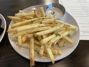 Garlic frites   at Seasons Plant Based Kitchen in Salt Lake City