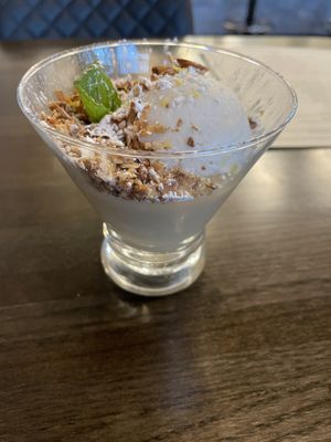 Lemon custardd  at Seasons Plant Based Kitchen in Salt Lake City