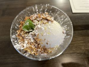 Lemon custardd  at Seasons Plant Based Kitchen in Salt Lake City