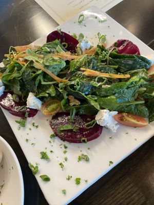 Beet salad (delicious!)  at Seasons Plant Based Kitchen in Salt Lake City
