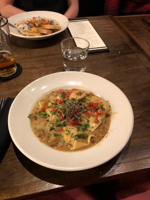 Ravioli at Seasons Plant Based Kitchen in Salt Lake City