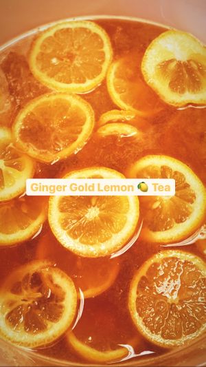 Ginger Gold Lemon Ice Tea  at Pop Culture Vegan Cafe in Detroit