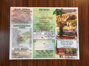 Menu 1 at Pop Culture Vegan Cafe in Detroit