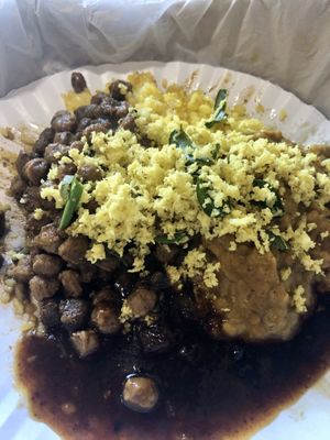 Mixed up on my plate. at Coconut Sambol in Galle