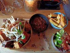 Tempe sate at Wolf Hotel Kitchen & Bar in Alkmaar