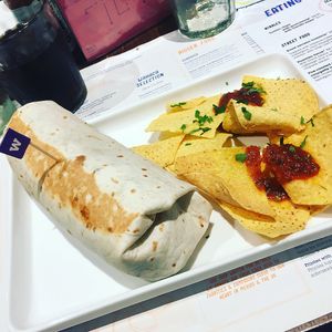 Sweet potato burrito at Wahaca in Southampton