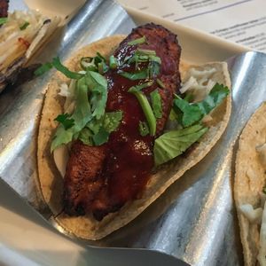 Taco with plantain  at Wahaca in Southampton