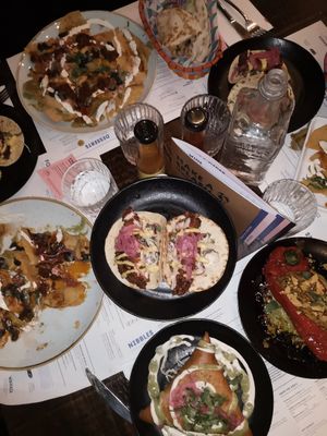 nachos, tacos and some weekly vegan specials. at Wahaca in Southampton