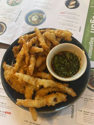 Vegan chilli squid  at Wagamama in Plymouth