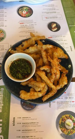 Vegan chilli squid 🌶  at Wagamama in Plymouth