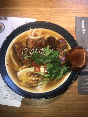 Vegan rib ramen  at Wagamama in Plymouth