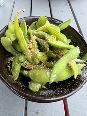 Edemame at Wagamama in Plymouth