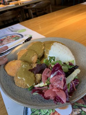 Vegan katsu curry at Wagamama in Plymouth