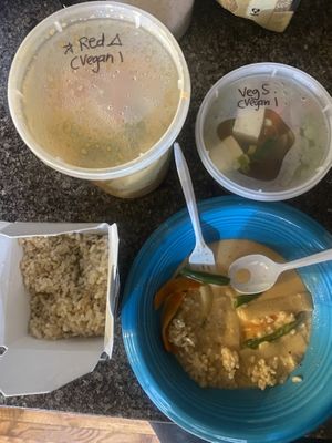 Vegan dishes at Bangkok Thai Cuisine in Oak Bluffs